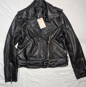 Quince Black Leather Jacket